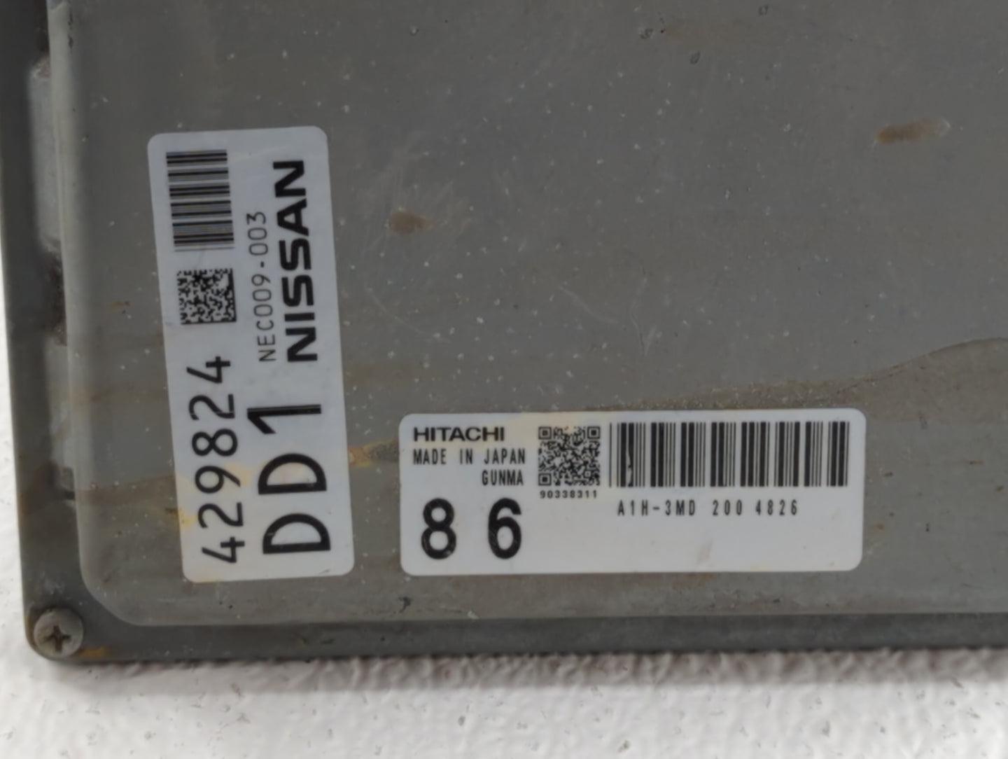 2014 Nissan Maxima PCM Engine Control Computer ECU ECM PCU OEM P/N:NEC009-003 A1H-3MD, NEC005-070 Fits OEM Used Auto Parts -