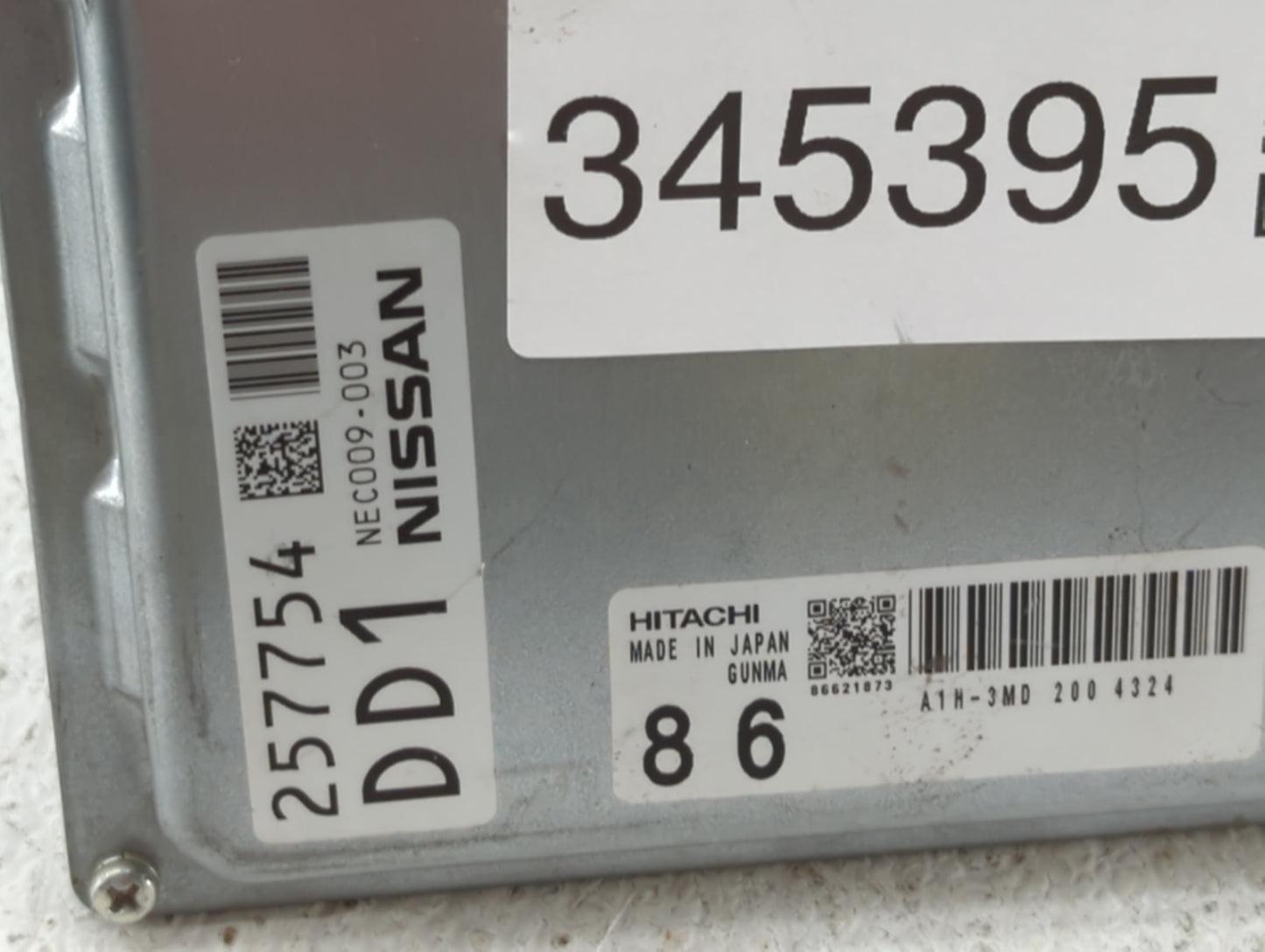 2014 Nissan Maxima PCM Engine Control Computer ECU ECM PCU OEM P/N:NEC009-003 A1H-3MD, NEC005-070 Fits OEM Used Auto Parts -