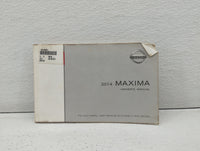 2014 Nissan Maxima Owners Manual Book Guide OEM Used Auto Parts - Oemusedautoparts1.com