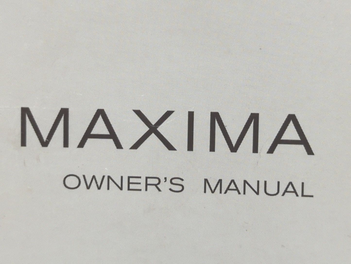 2014 Nissan Maxima Owners Manual Book Guide OEM Used Auto Parts - Oemusedautoparts1.com