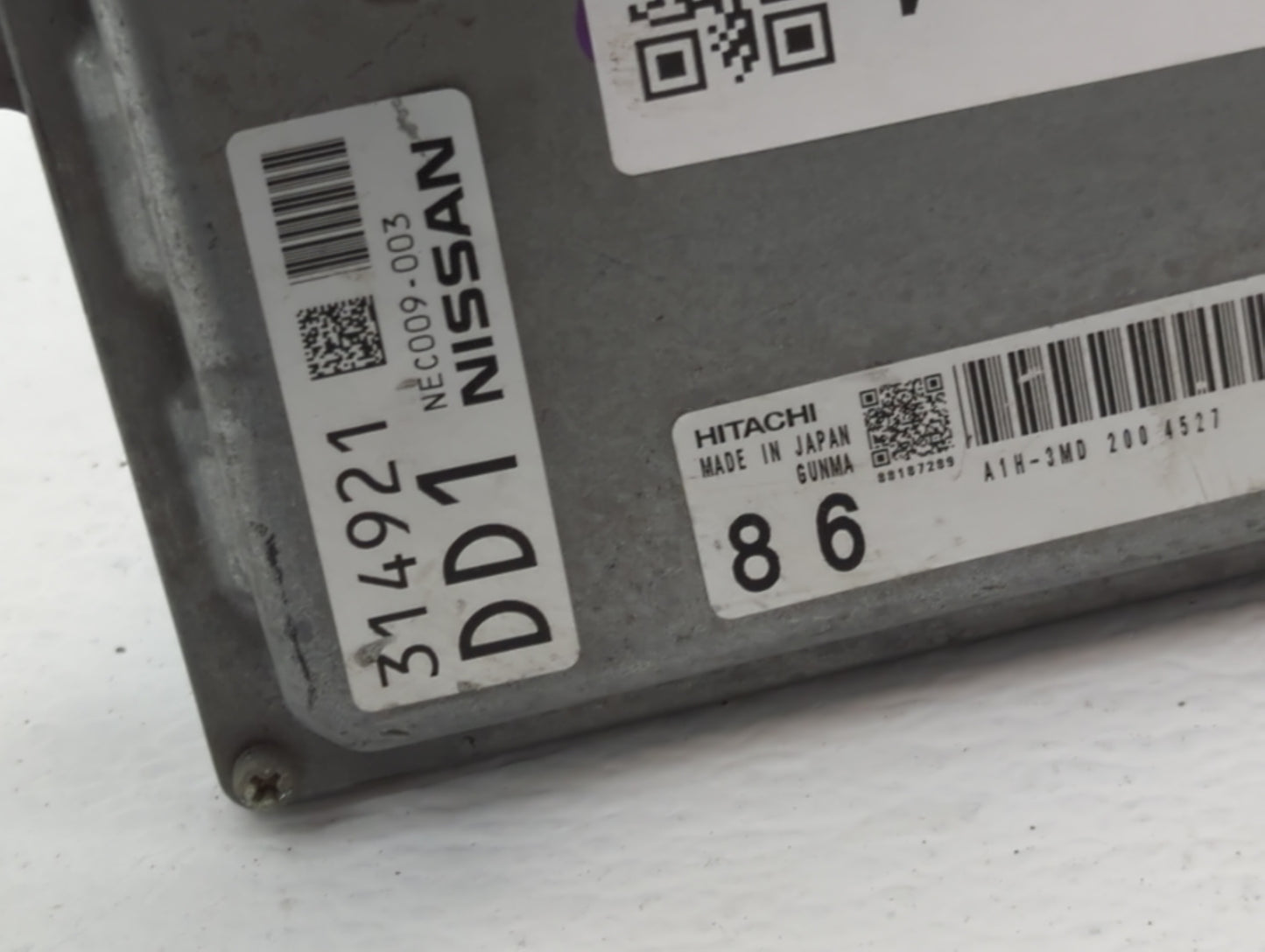 2014 Nissan Maxima PCM Engine Control Computer ECU ECM PCU OEM P/N:NEC009-003 NEC005-070 Fits OEM Used Auto Parts - Oemuseda