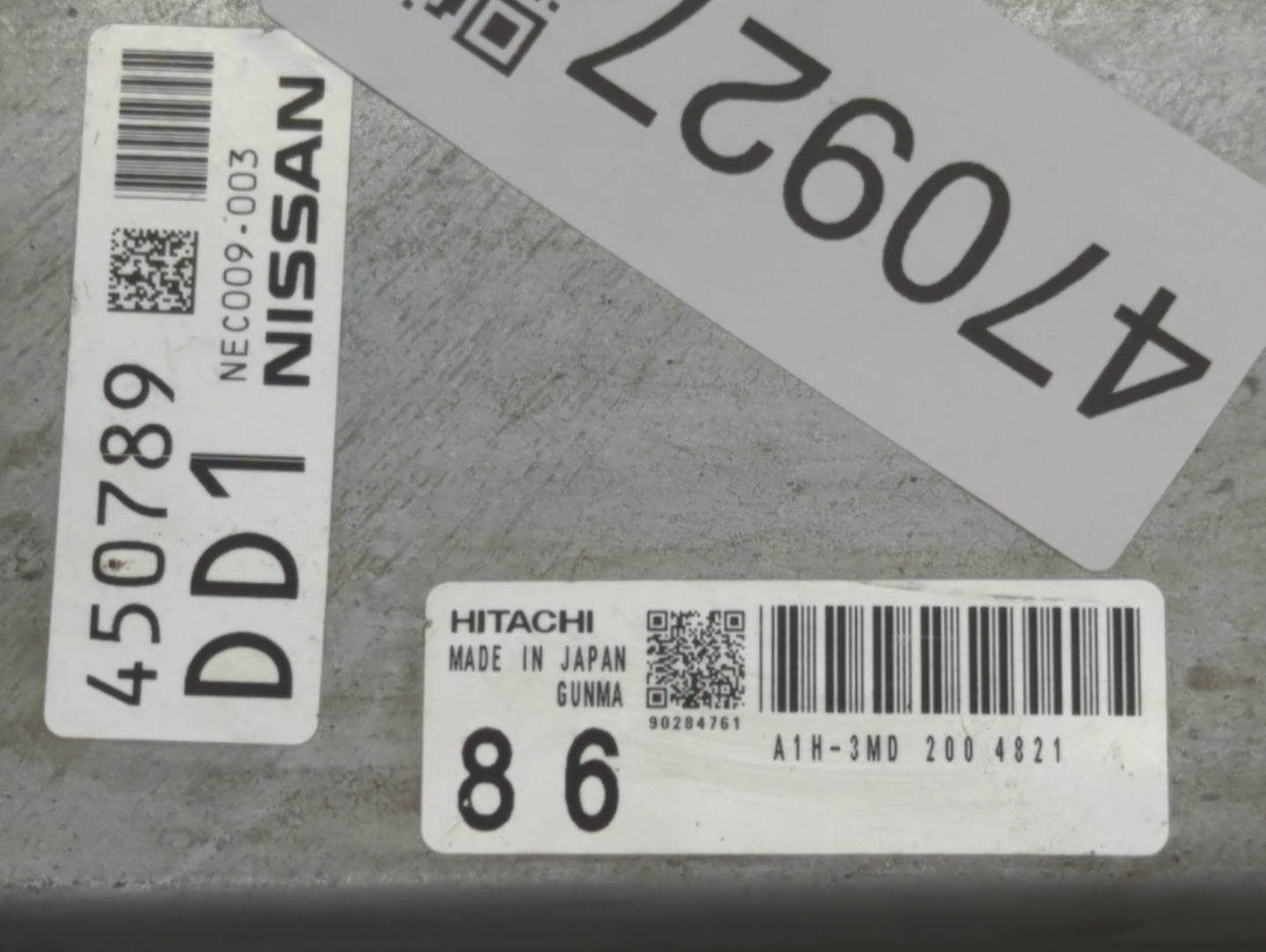 2014 Nissan Maxima PCM Engine Control Computer ECU ECM PCU OEM P/N:NEC009-003 NEC005-070 Fits OEM Used Auto Parts - Oemuseda