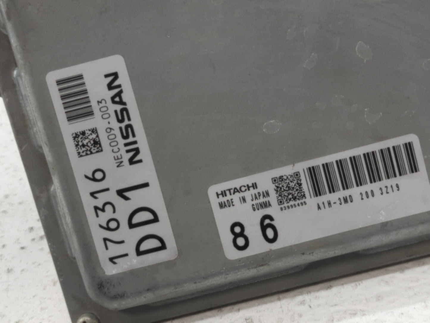 2014 Nissan Maxima PCM Engine Control Computer ECU ECM PCU OEM P/N:NEC009-003 NEC005-070 Fits OEM Used Auto Parts - Oemuseda