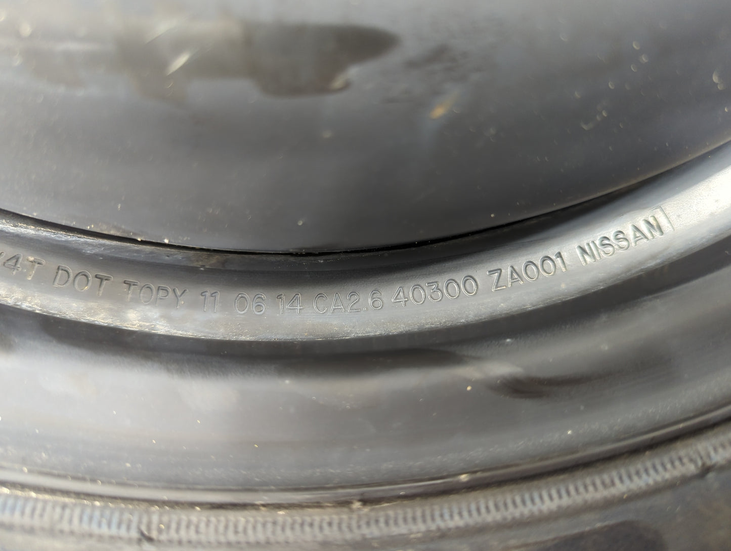 2004-2022 Nissan Maxima Spare Donut Tire Wheel Rim Oem 5036814 - Oemusedautoparts1.com