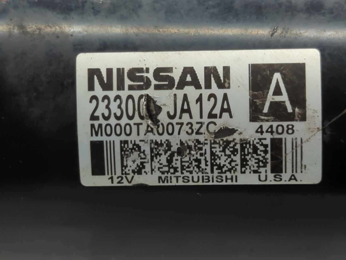 2009-2014 Nissan Maxima Car Starter Motor Solenoid OEM P/N:23300 JA12A Fits Fits 2007 2008 2009 2010 2011 2012 2013 2014 OEM