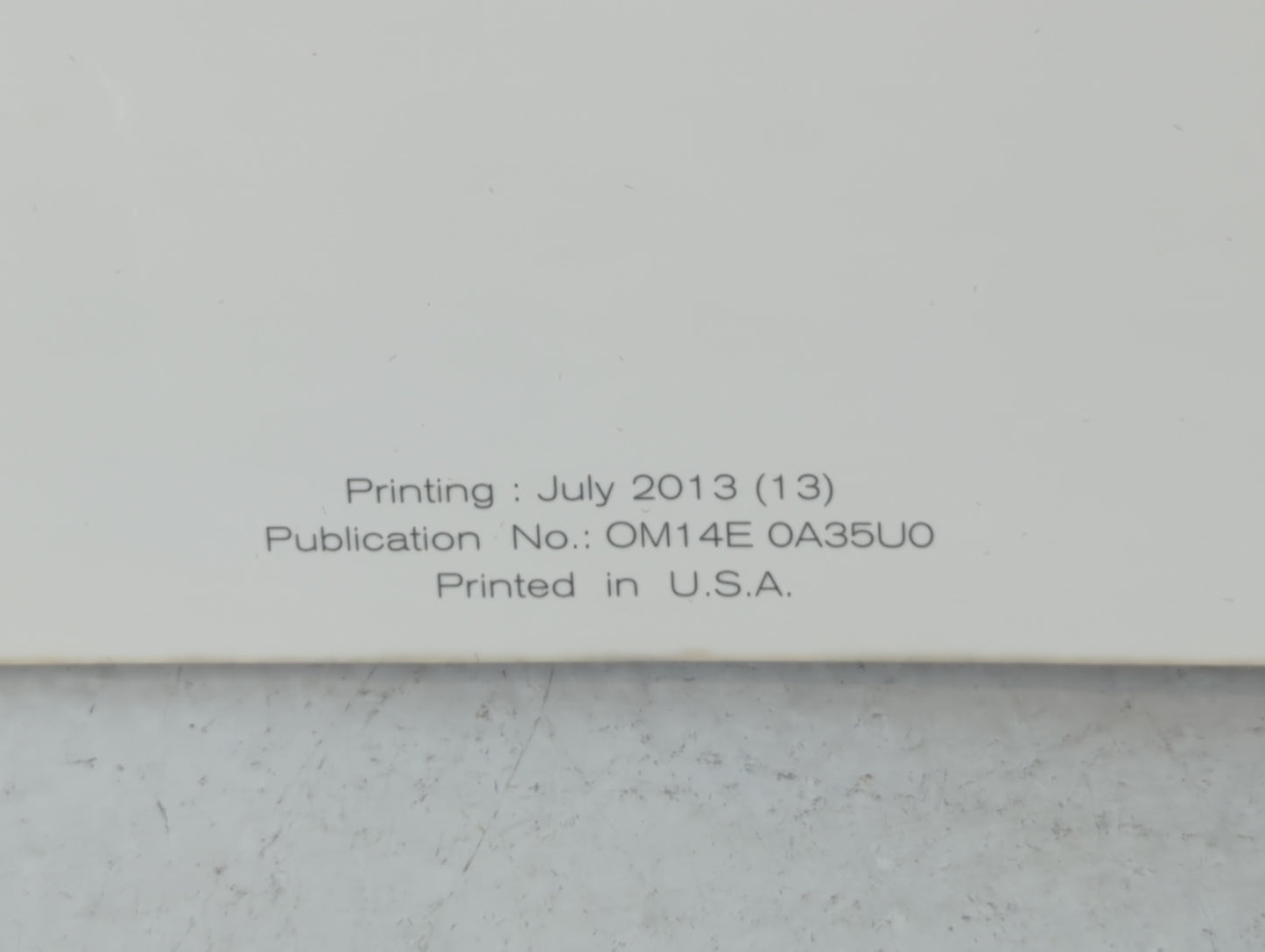2014 Nissan Maxima Owners Manual Book Guide P/N:OM14E 0A35U0 OEM Used Auto Parts - Oemusedautoparts1.com
