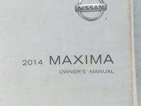 2014 Nissan Maxima Owners Manual Book Guide P/N:OM14E 0A35U0 OEM Used Auto Parts - Oemusedautoparts1.com