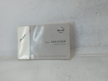 2014 Nissan Maxima Owners Manual Book Guide P/N:OM14E 0A35U0 OEM Used Auto Parts