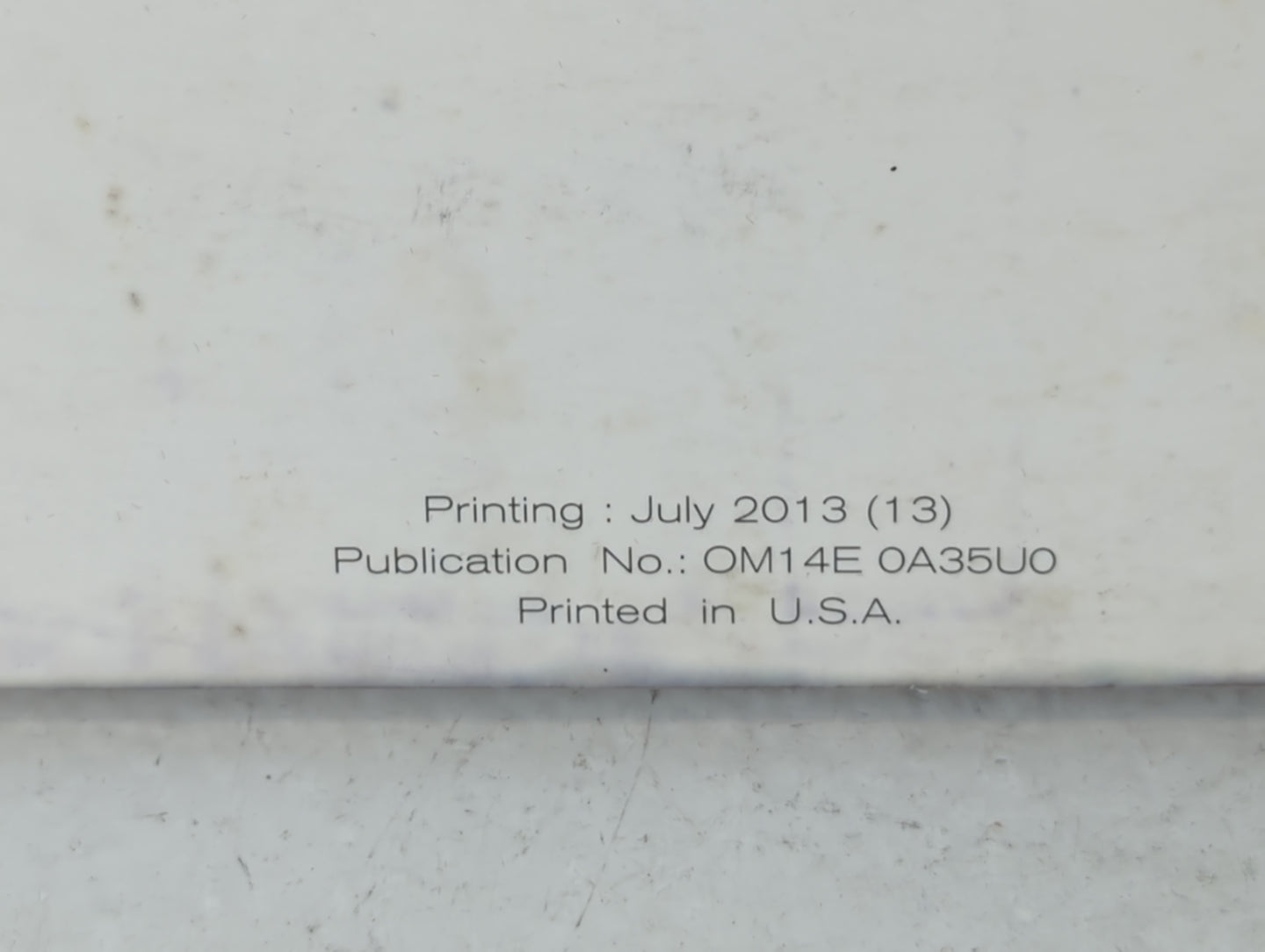 2014 Nissan Maxima Owners Manual Book Guide P/N:OM14E 0A35U0 OEM Used Auto Parts - Oemusedautoparts1.com