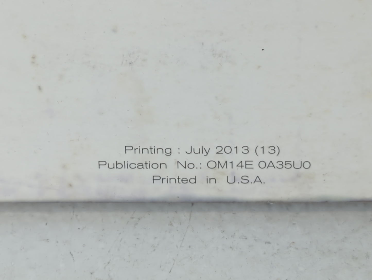 2014 Nissan Maxima Owners Manual Book Guide P/N:OM14E 0A35U0 OEM Used Auto Parts - Oemusedautoparts1.com
