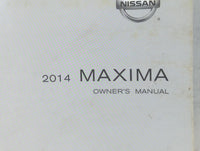 2014 Nissan Maxima Owners Manual Book Guide P/N:OM14E 0A35U0 OEM Used Auto Parts - Oemusedautoparts1.com