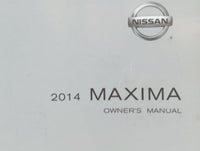 2014 Nissan Maxima Owners Manual Book Guide P/N:OM14E 0A35U0 OEM Used Auto Parts - Oemusedautoparts1.com