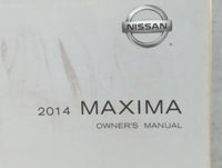 2014 Nissan Maxima Owners Manual Book Guide P/N:OM14E 0A35U0 OEM Used Auto Parts - Oemusedautoparts1.com