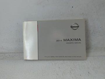 2014 Nissan Maxima Owners Manual Book Guide P/N:MO14E 0A35UO OEM Used Auto Parts