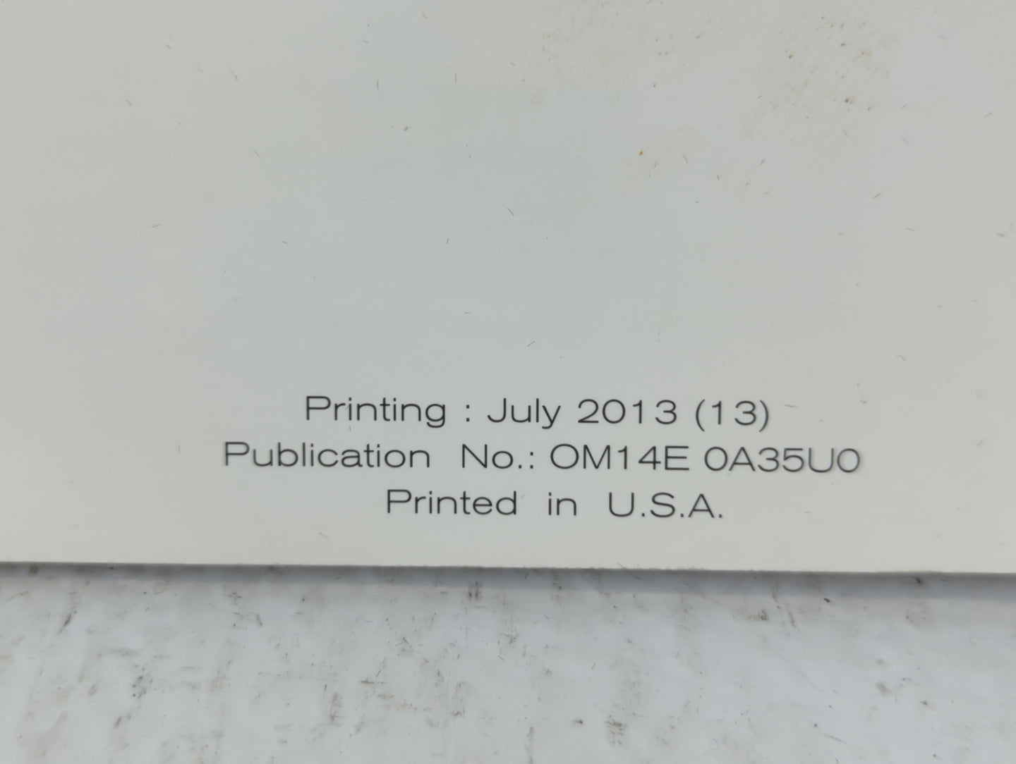 2014 Nissan Maxima Owners Manual Book Guide P/N:MO14E 0A35UO OEM Used Auto Parts - Oemusedautoparts1.com