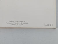 2014 Nissan Maxima Owners Manual Book Guide P/N:OM14E 0A35U0 OEM Used Auto Parts - Oemusedautoparts1.com