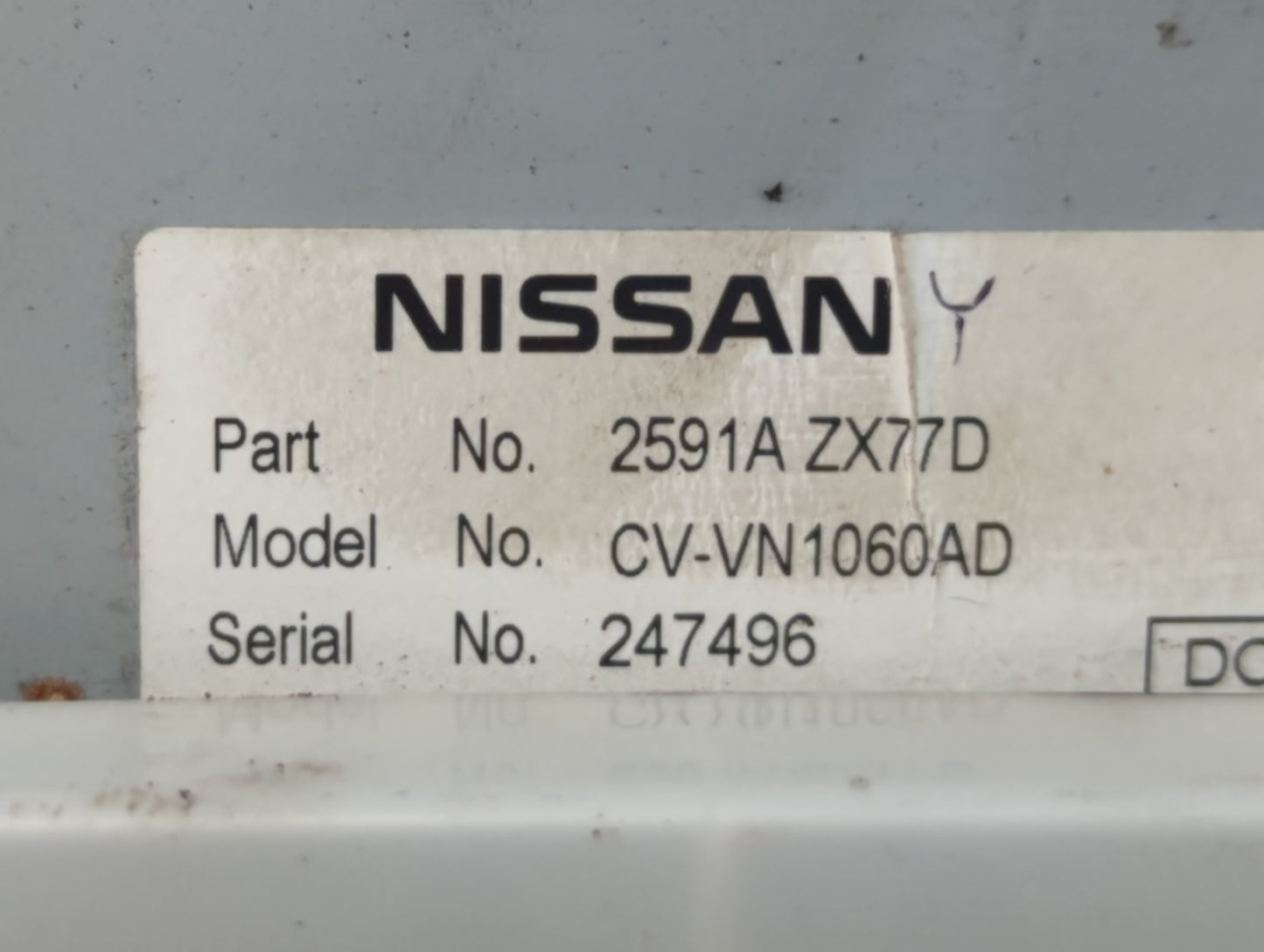 2013-2014 Nissan Maxima Radio AM FM Cd Player Receiver Replacement P/N:2591A ZX77D Fits Fits 2013 2014 2015 OEM Used Auto Pa