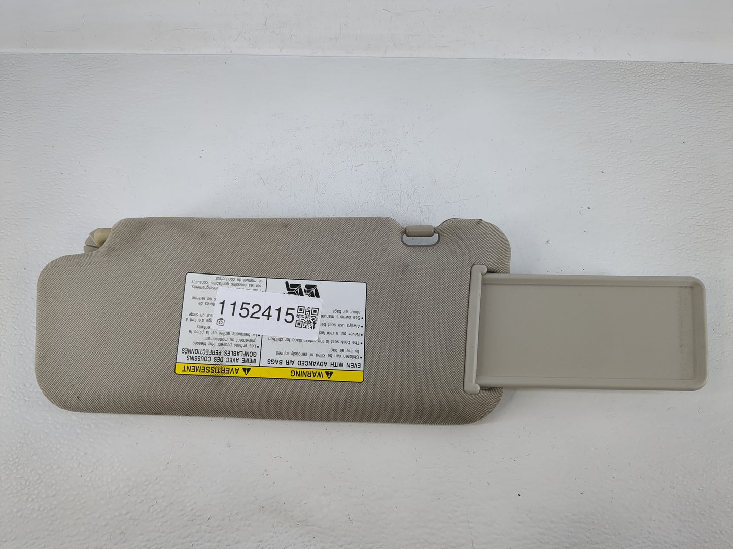 2009-2014 Nissan Murano Sun Visor Shade Replacement Passenger Right Mirror Fits Fits 2009 2010 2011 2012 2013 2014 OEM Used 
