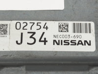 2014 Nissan Murano PCM Engine Control Computer ECU ECM PCU OEM P/N:NEC003-690 Fits OEM Used Auto Parts - Oemusedautoparts1.c