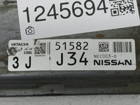 2014 Nissan Murano PCM Engine Control Computer ECU ECM PCU OEM P/N:NEC003-6 Fits OEM Used Auto Parts - Oemusedautoparts1.com