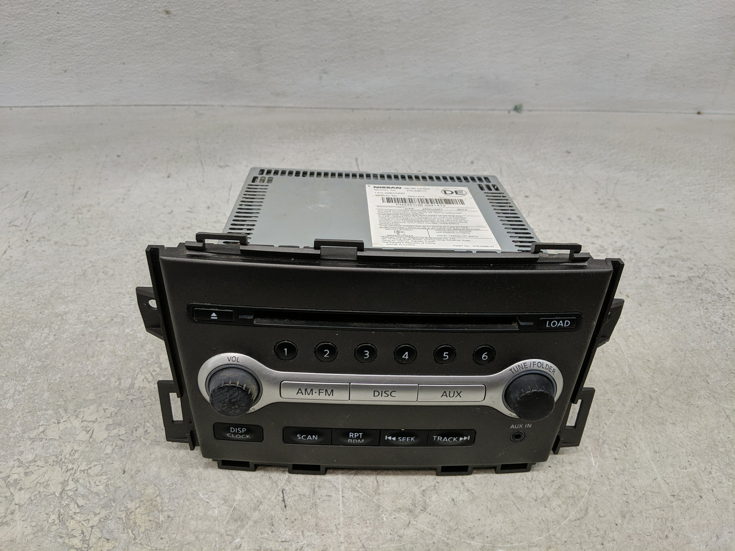 2011-2014 Nissan Murano Radio AM FM Cd Player Receiver Replacement Fits Fits 2011 2012 2013 2014 OEM Used Auto Parts - Oemus