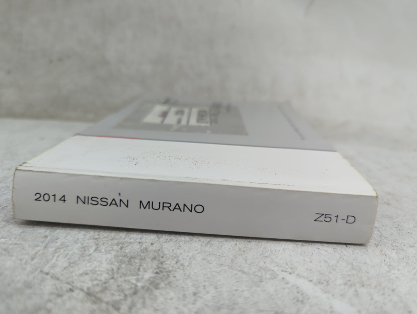 2014 Nissan Murano Owners Manual Book Guide P/N:OM14E0Z51U1 T00UM-1SX6D OEM Used Auto Parts - Oemusedautoparts1.com