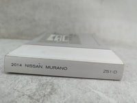 2014 Nissan Murano Owners Manual Book Guide P/N:OM14E0Z51U1 T00UM-1SX6D OEM Used Auto Parts - Oemusedautoparts1.com