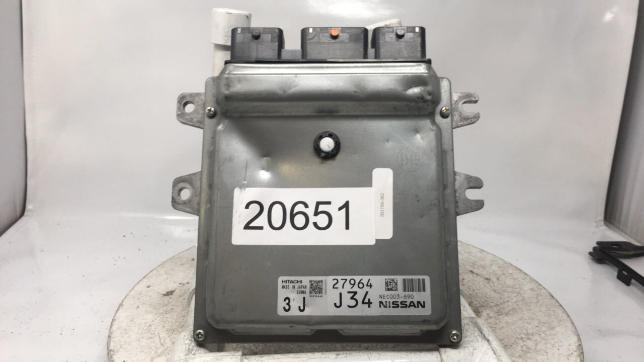 2014 Nissan Murano PCM Engine Control Computer ECU ECM PCU OEM P/N:NEC003-690 Fits OEM Used Auto Parts - Oemusedautoparts1.c