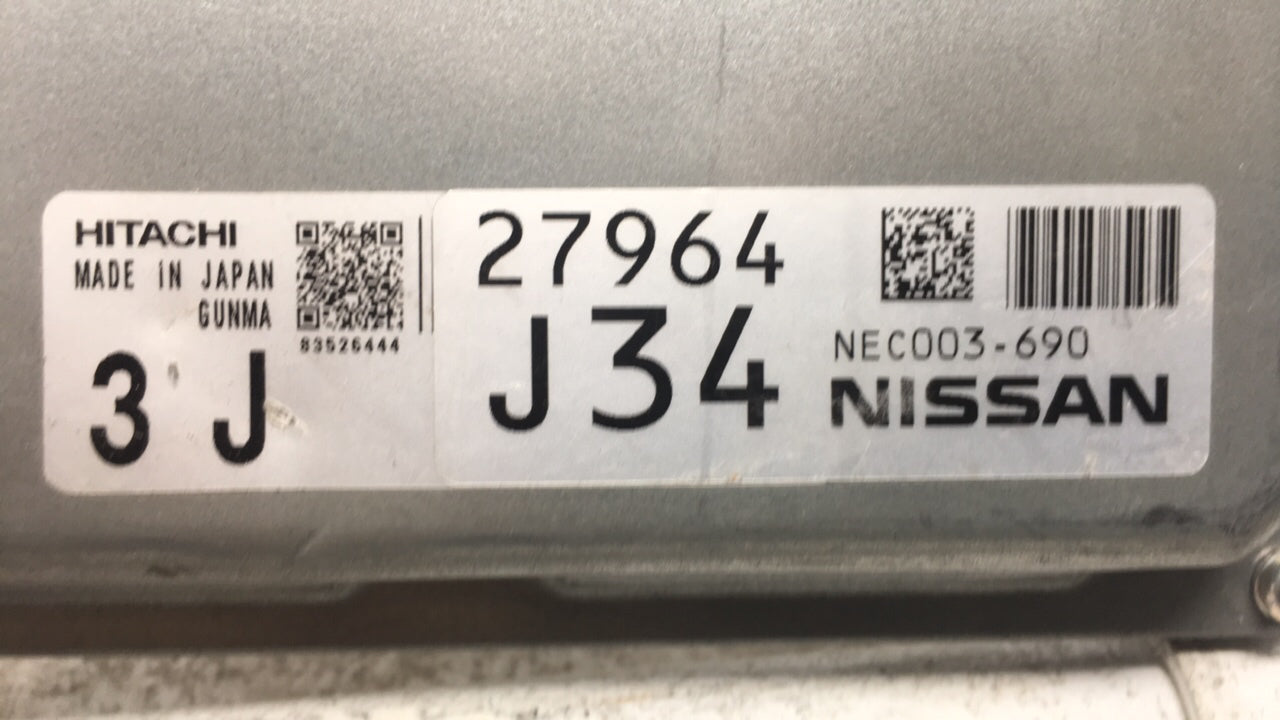 2014 Nissan Murano PCM Engine Control Computer ECU ECM PCU OEM P/N:NEC003-690 Fits OEM Used Auto Parts - Oemusedautoparts1.c