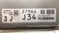 2014 Nissan Murano PCM Engine Control Computer ECU ECM PCU OEM P/N:NEC003-690 Fits OEM Used Auto Parts - Oemusedautoparts1.c