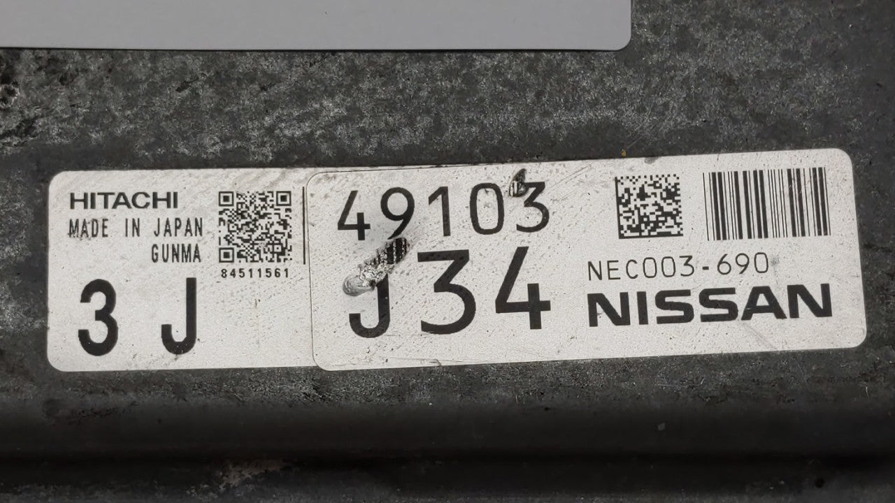 2014 Nissan Murano PCM Engine Control Computer ECU ECM PCU OEM P/N:NEC003-691 NEC003-690 Fits OEM Used Auto Parts - Oemuseda