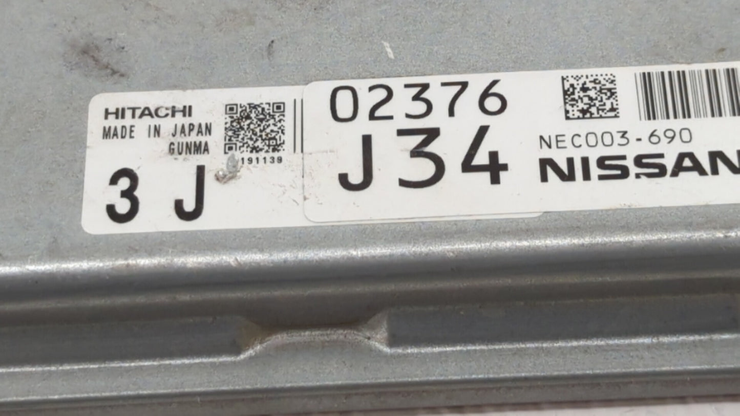 2014 Nissan Murano PCM Engine Control Computer ECU ECM PCU OEM P/N:NEC003-691 NEC003-690 Fits OEM Used Auto Parts - Oemuseda