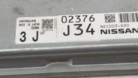 2014 Nissan Murano PCM Engine Control Computer ECU ECM PCU OEM P/N:NEC003-691 NEC003-690 Fits OEM Used Auto Parts - Oemuseda