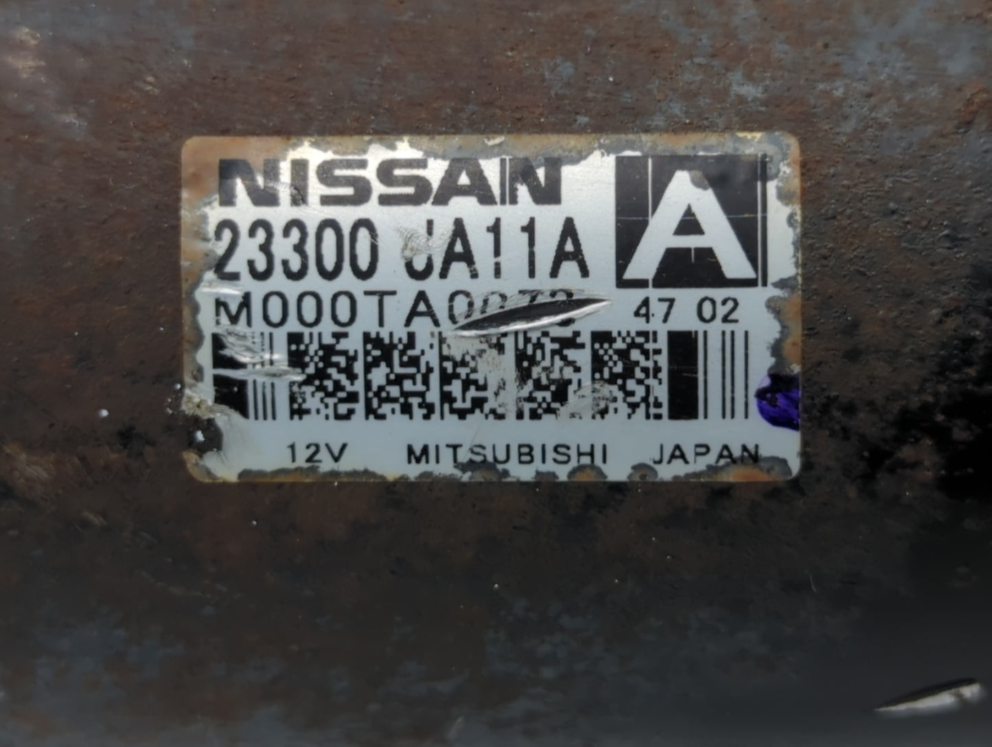 2013-2014 Nissan Murano Car Starter Motor Solenoid OEM P/N:23300 JA11A 23300 JA12A Fits Fits 2013 2014 2017 OEM Used Auto Pa