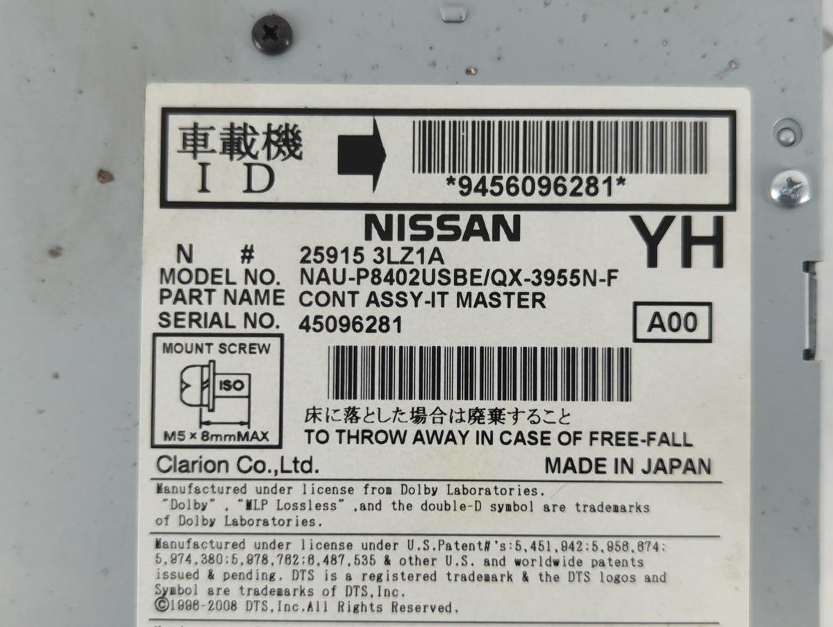 2013-2014 Nissan Murano Am Fm Cd Player Radio Receiver 707528 - Oemusedautoparts1.com
