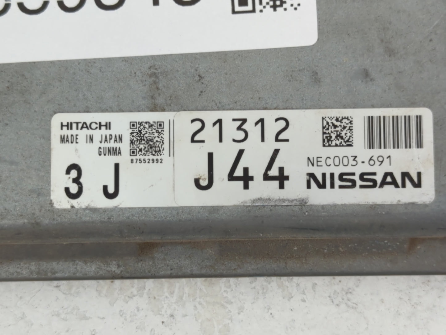 2014 Nissan Murano PCM Engine Control Computer ECU ECM PCU OEM P/N:21312 J44 NEC003-691 Fits OEM Used Auto Parts - Oemusedau