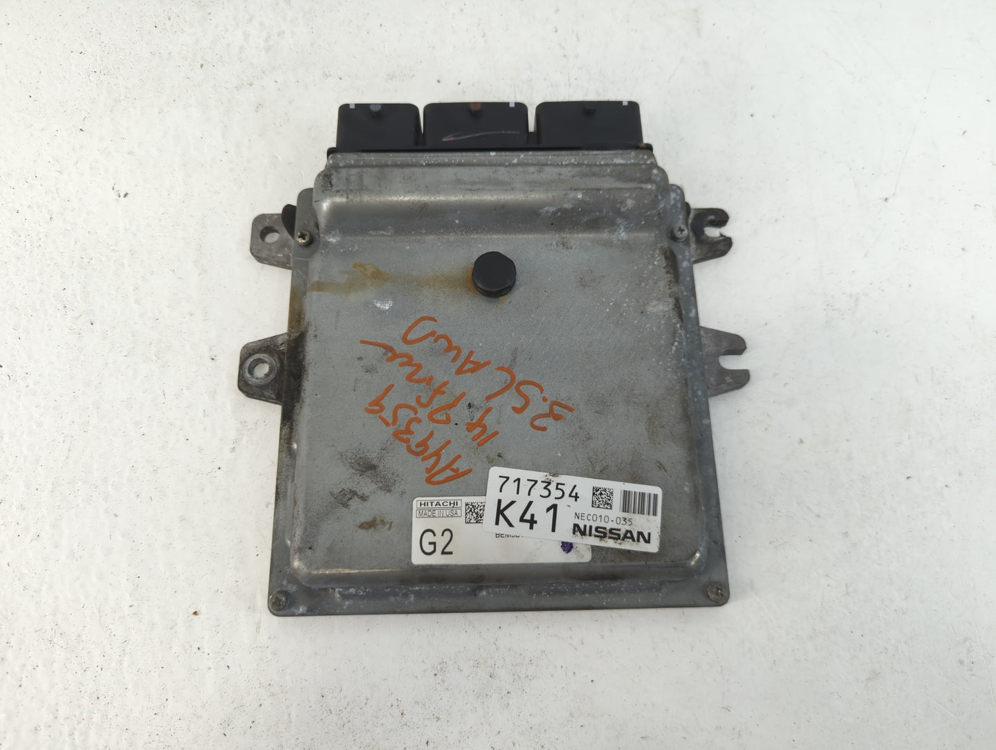 2014 Nissan Pathfinder PCM Engine Control Computer ECU ECM PCU OEM P/N:667723 NEC010-035 Fits OEM Used Auto Parts - Oemuseda