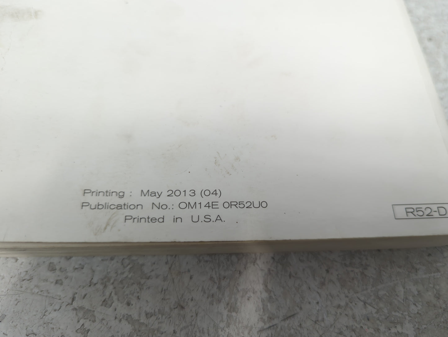 2014 Nissan Pathfinder Owners Manual Book Guide P/N:OM14E-0R52U0 OEM Used Auto Parts - Oemusedautoparts1.com