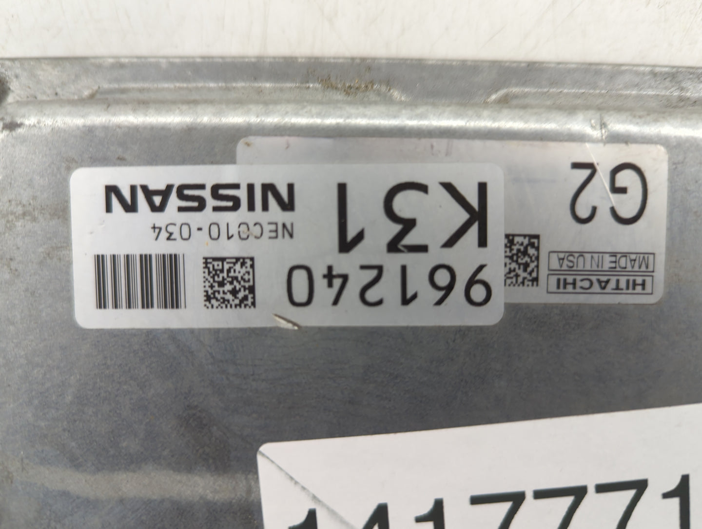 2014 Nissan Pathfinder PCM Engine Control Computer ECU ECM PCU OEM P/N:NEC010-034 Fits OEM Used Auto Parts - Oemusedautopart