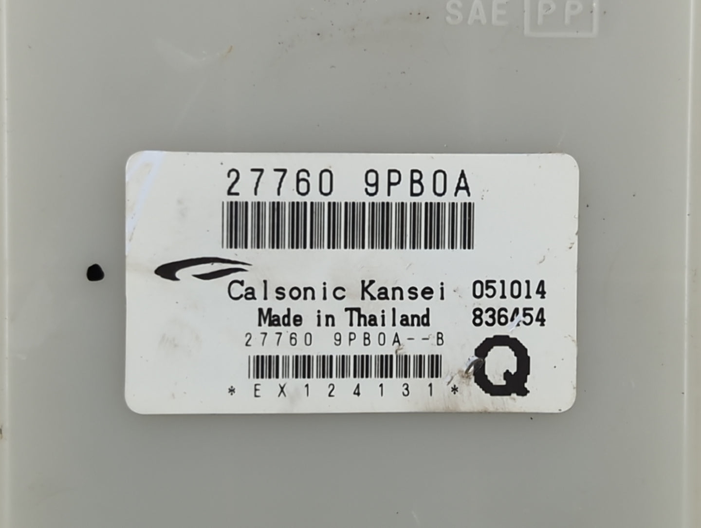 2014-2014 Nissan Pathfinder Temperature Control Module 27760-9pb0a - Oemusedautoparts1.com