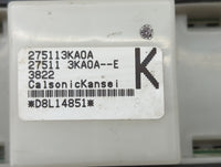 2013-2016 Nissan Pathfinder Climate Control Module Temperature AC/Heater Replacement P/N:275113KA0A 275113KA0A-E Fits OEM Us