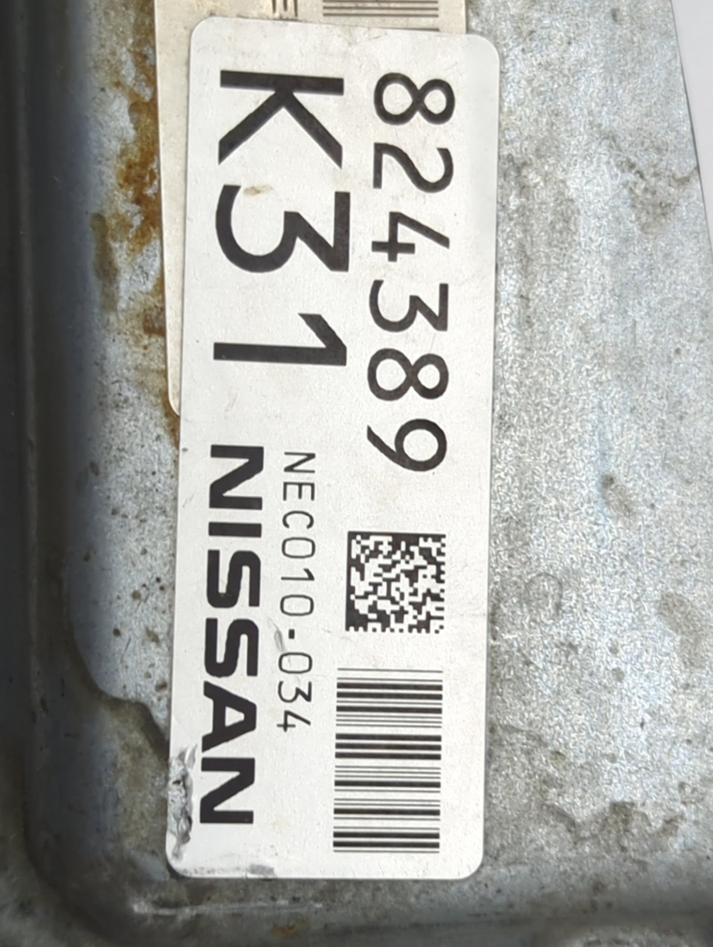 2014 Nissan Pathfinder PCM Engine Control Computer ECU ECM PCU OEM P/N:NEC010-034 824389 Fits OEM Used Auto Parts - Oemuseda