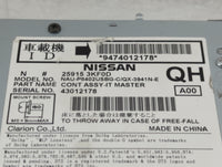 2013-2014 Nissan Pathfinder Radio AM FM Cd Player Receiver Replacement P/N:259153KF0D NAU-P8402USBG-C/QX-3941N-E Fits OEM Us