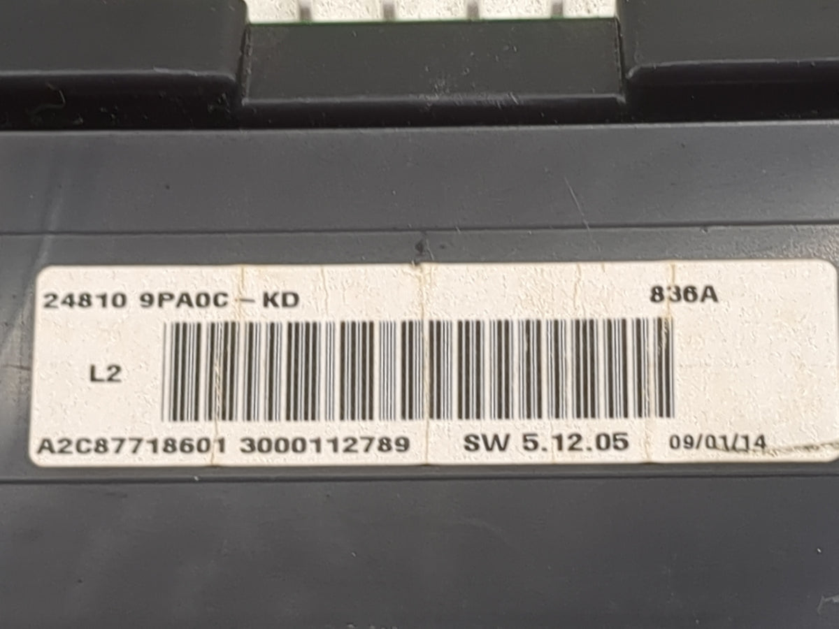 2014 Nissan Pathfinder Instrument Cluster Speedometer Gauges P/N:24810 9PA0C A2C87718601 Miles: Fits OEM Used Auto Parts - O