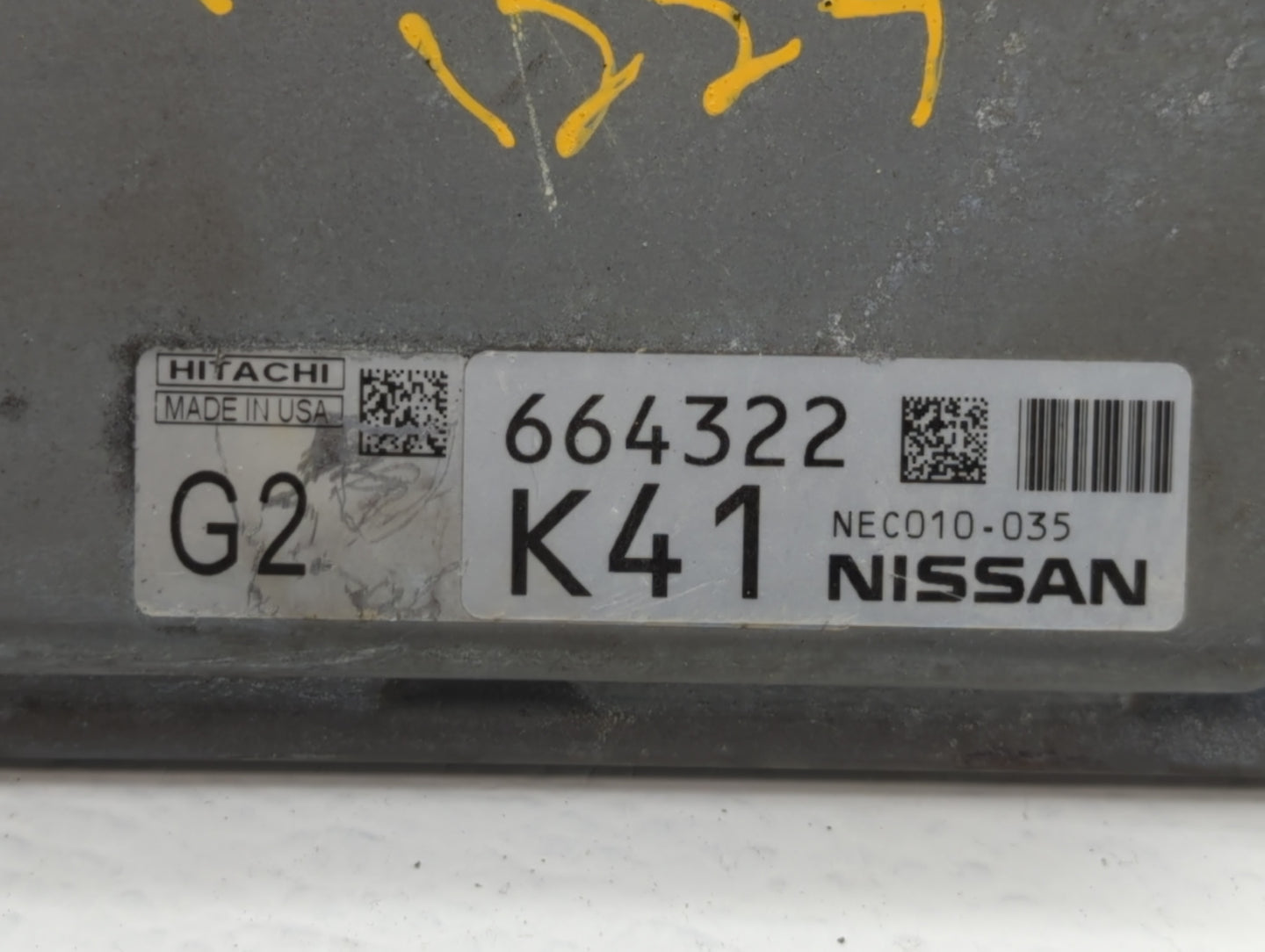 2014 Nissan Pathfinder PCM Engine Control Computer ECU ECM PCU OEM P/N:NEC010-035 Fits OEM Used Auto Parts - Oemusedautopart