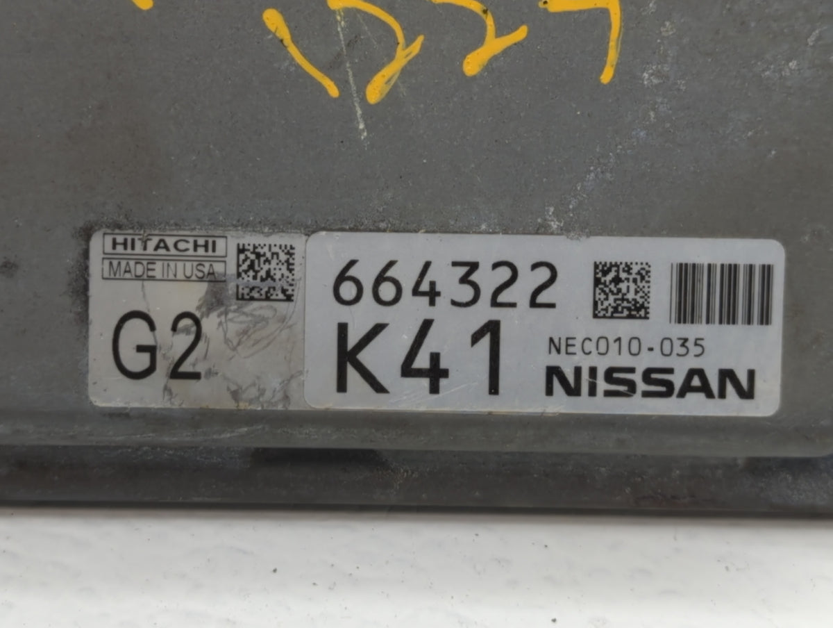 2014 Nissan Pathfinder PCM Engine Control Computer ECU ECM PCU OEM P/N:NEC010-035 OEM Used Auto Parts - Oemusedautoparts1.co
