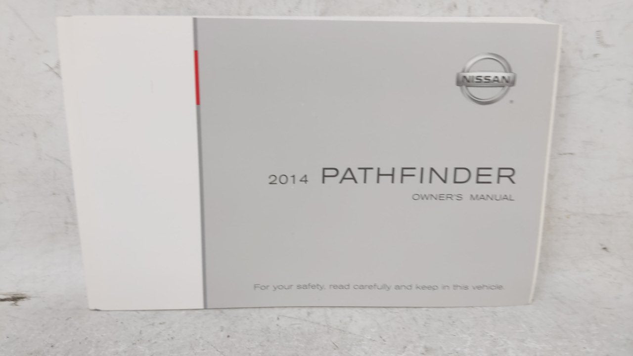 2014 Nissan Pathfinder Owners Manual Book Guide OEM Used Auto Parts - Oemusedautoparts1.com