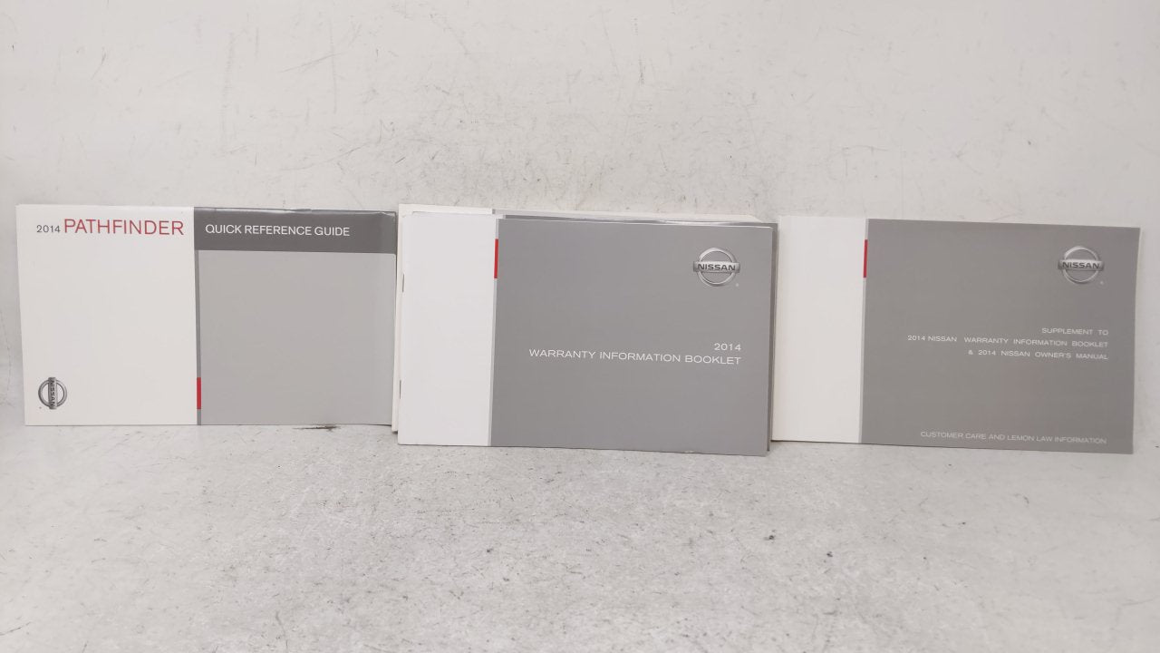 2014 Nissan Pathfinder Owners Manual Book Guide OEM Used Auto Parts - Oemusedautoparts1.com