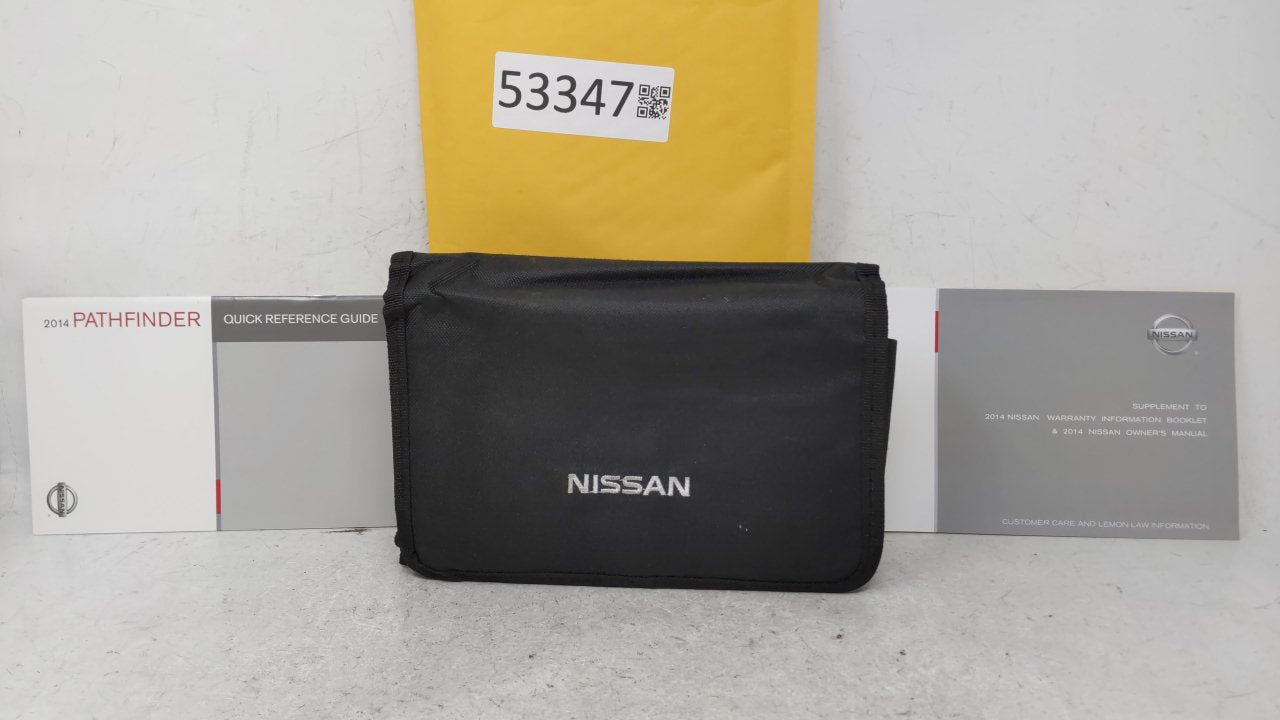 2014 Nissan Pathfinder Owners Manual Book Guide OEM Used Auto Parts - Oemusedautoparts1.com
