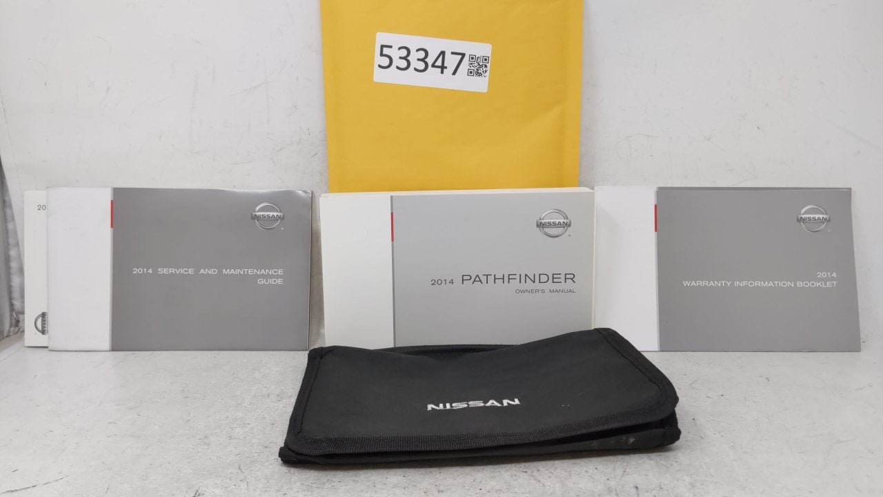 2014 Nissan Pathfinder Owners Manual Book Guide OEM Used Auto Parts - Oemusedautoparts1.com